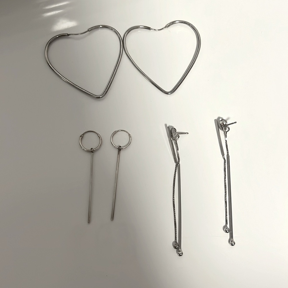 Sterling silver earring set